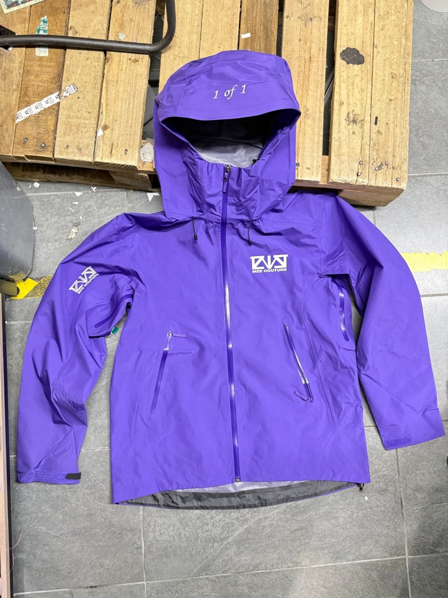 VESTE COUPE-VENT ATM “CASH OUT” PURPLE - MZE COUTURE 