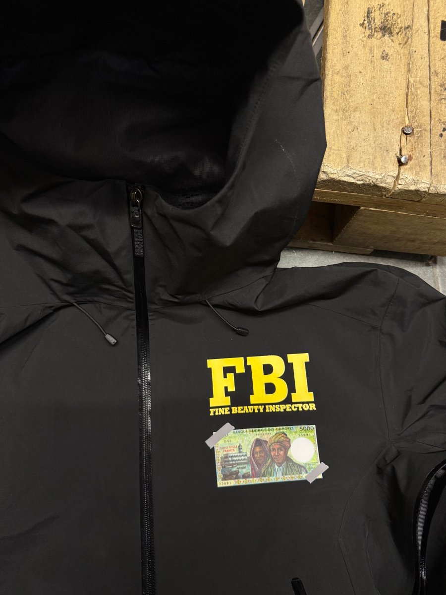 VESTE COUPE-VENT FBI BLACK INTENSE - MZE COUTURE 