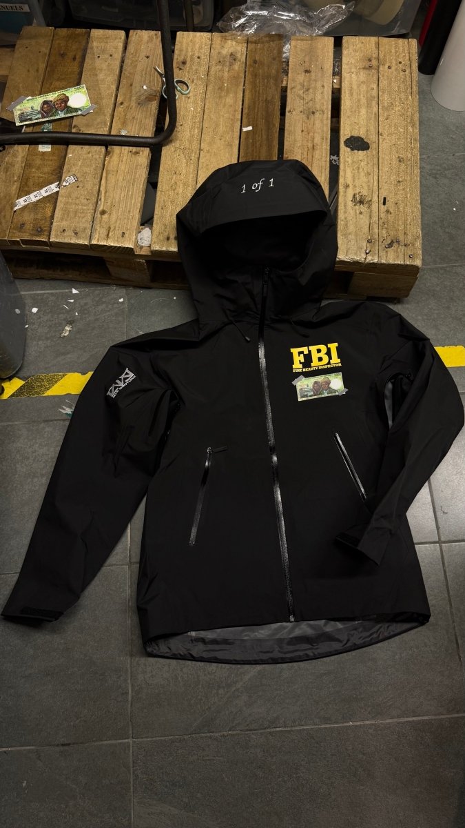 VESTE COUPE-VENT FBI BLACK INTENSE - MZE COUTURE 