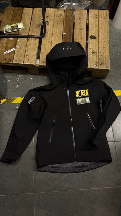 VESTE COUPE-VENT FBI BLACK INTENSE - MZE COUTURE 